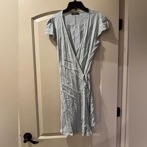Brandy Melville Light Blue Wrap Dress